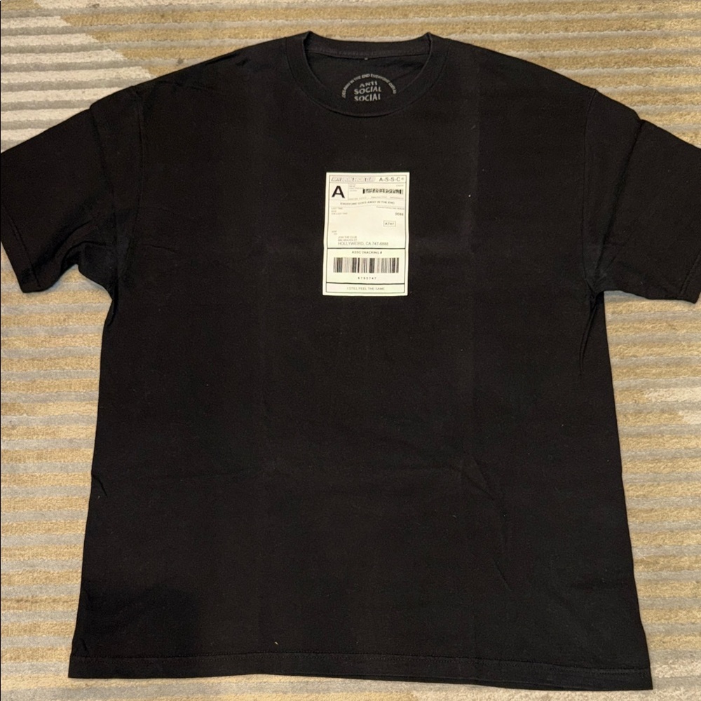 Anti Social Social Club Black Graphic Tee